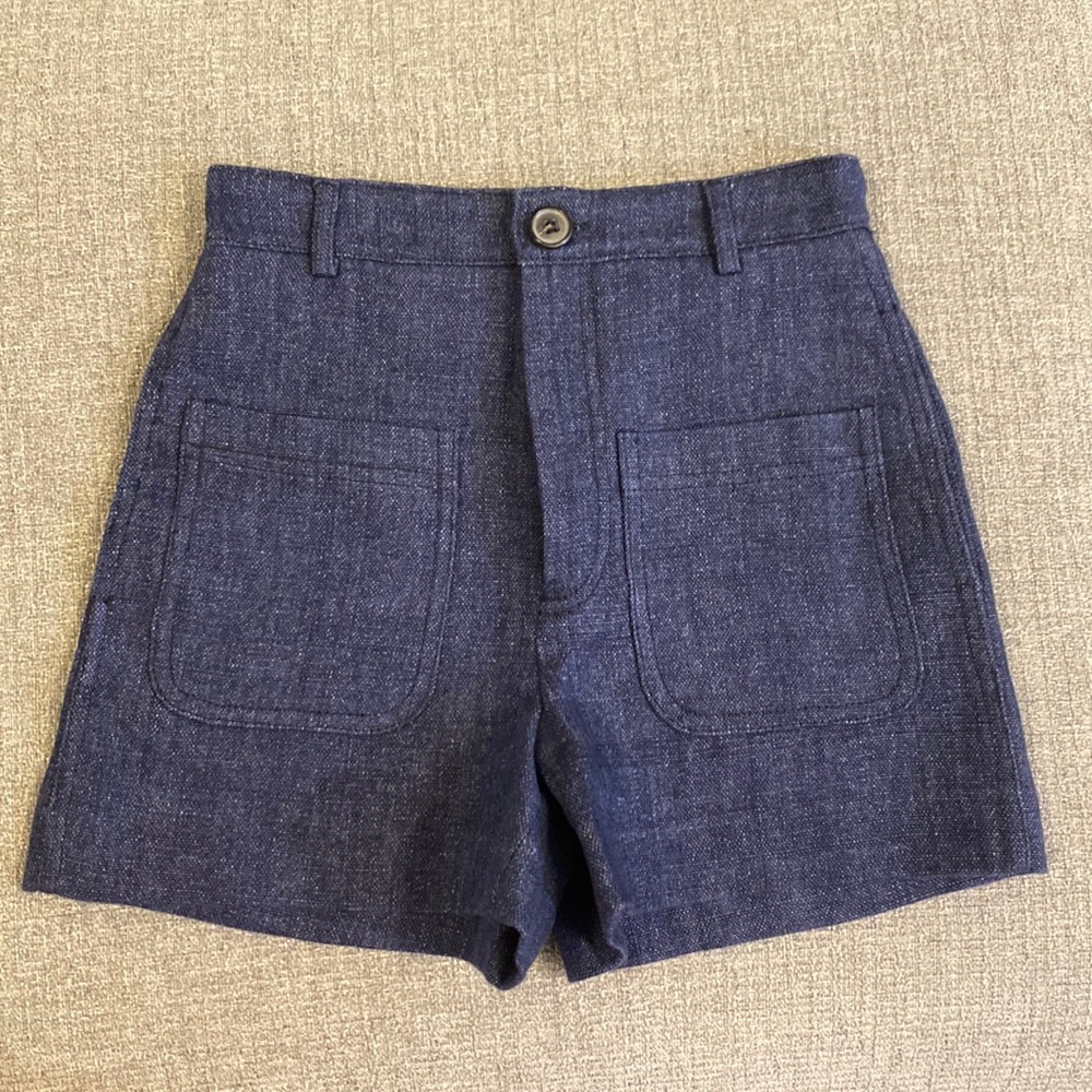 Zara Woman Blue Shorts